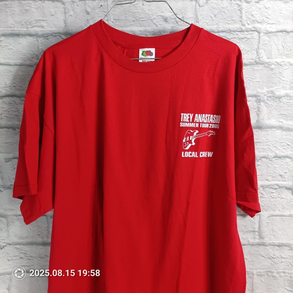 VTG Trey Anastasio Shirt Mens XL 2005 Summer Tour Local Crew Band Tee 00s PHISH